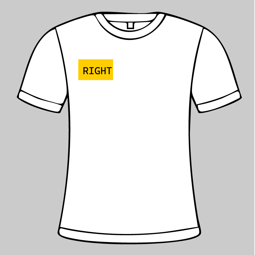 Right Chest - Print Location