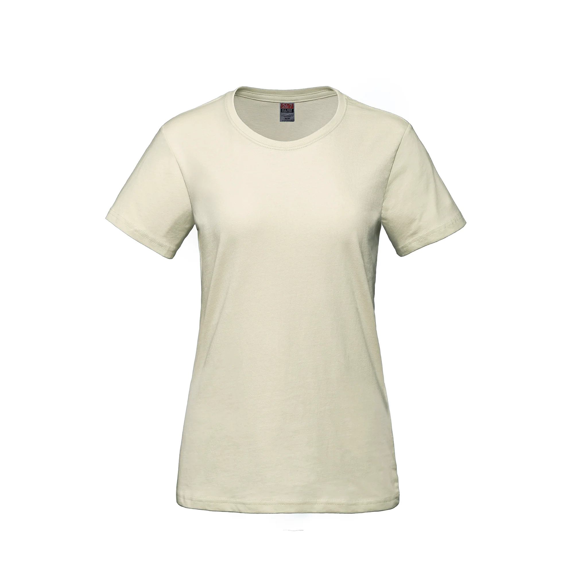 Ladies RING SPUN Combed Cotton Crewneck T-Shirt-CSW