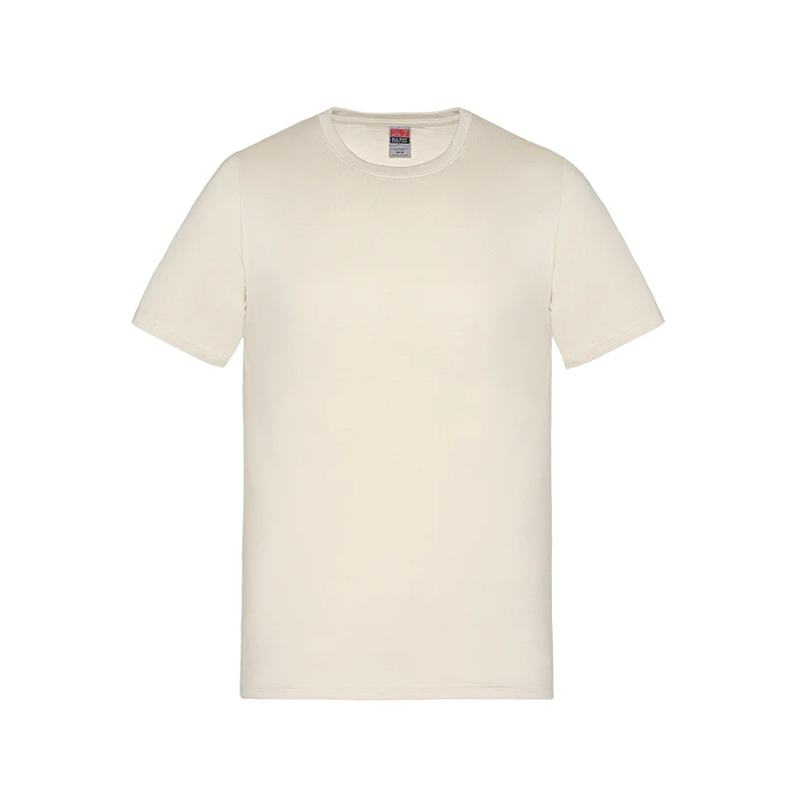 Adult RING SPUN Combed Cotton Crewneck T-Shirt-CSW - Color Image 1