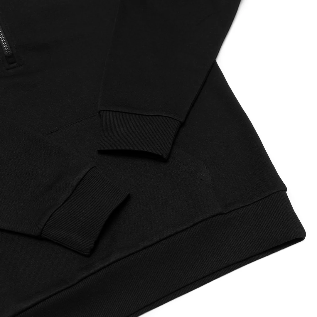 Unisex Drop Shoulder 1/2 Zip Hoodie-JHL